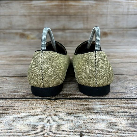 ELANROMAN CapToe Dress Shoes Men Size 7 Slip On Tasseled Loafers - Gold - Picture 2 of 9